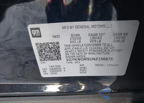 2022 Cadillac Xt5 Awd Sport from USA, damaged, VIN 1GYKNGRS1NZ156875